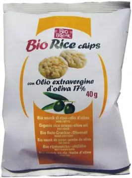 Čips rižev z oljčnim oljem bio 40g Bio Break-0