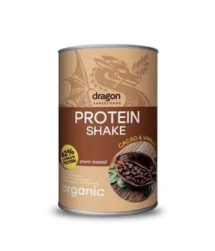Proteini kakav in vanilija bio 500g Dragon Foods-0