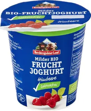 Jogurt malina brez laktoze bio 150g Berchtesgadener Land-0