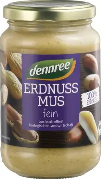 Krema arašidova (mousse) bio 350g Dennree-0