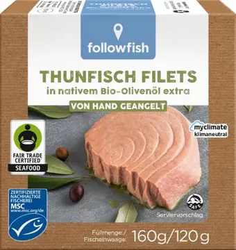 Tuna v oljčnem olju v konzervi bio 160g followfish-0