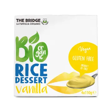 Desert rižev z vanilijo bio 4X110g The Bridge-0