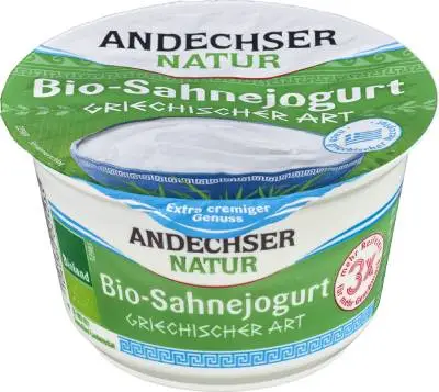 Jogurt grški 10% bio 200g Andechser-0