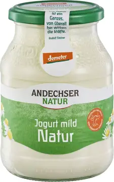Jogurt Natur demeter bio 500ml Andechser-0