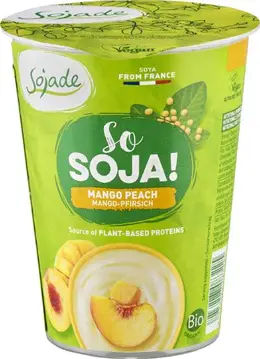 Jogurt soja mango/breskev bio 400g Sojade-0