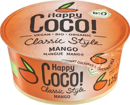 Jogurt kokosov Yoghi mango bio 125g Happy Coco!-0
