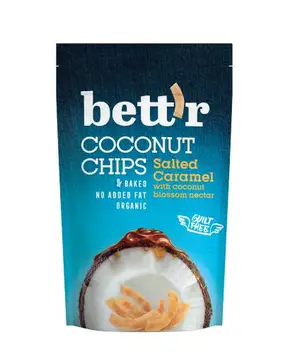 Čips kokosov s slano karamelo bio 70g Bett'r-0