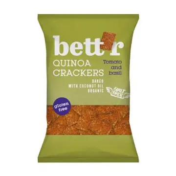 Krekerji kvinojini paradižnik bazilika bio 100g Bett'r-0