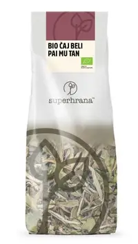 Čaj beli Pai Mu Tan bio 100g Superhrana