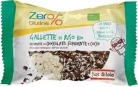 Krekerji riževi temna čokolada kokos BG bio 33g Zer%glutine