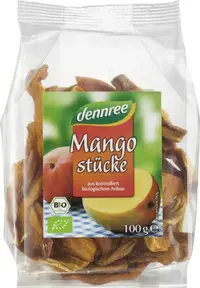 Mango koščki bio 100g Dennree