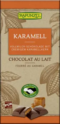 Čokolada mlečna karamela bio 100g Rapunzel
