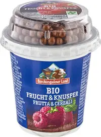 Jogurt malinov s čoko kuglicami bio 150g Berchtesgadener Land