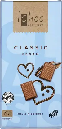 Čokolada Rice Choc vegan bio 80g IChoc